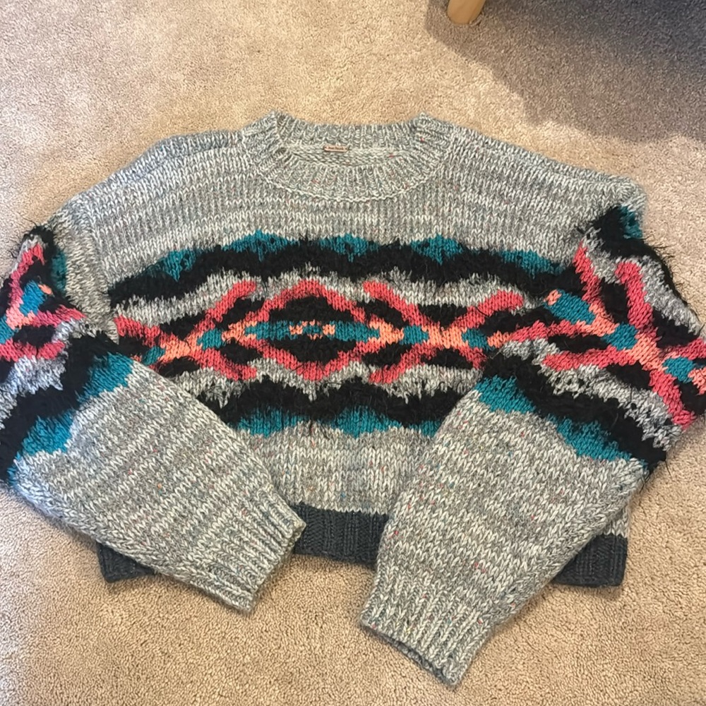 Free people cropped sweater